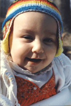 Liz in a Peruvian cap