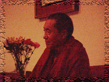 Khenchen Palden Sherab Rinpoche at spring retreat